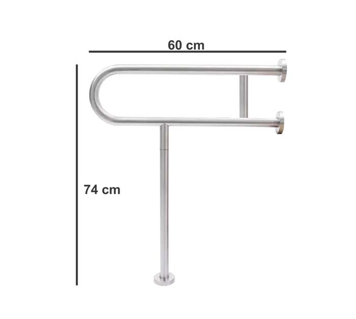 AGARRADERA DE ACERO INOXIDABLE PISO PARED