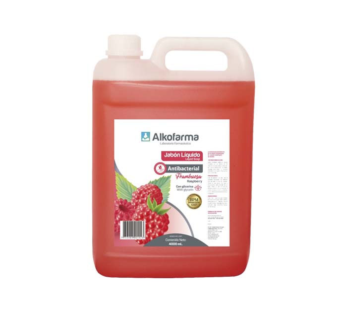 Jabón Líquido Antibacterial con Glicerina de 4 Litros