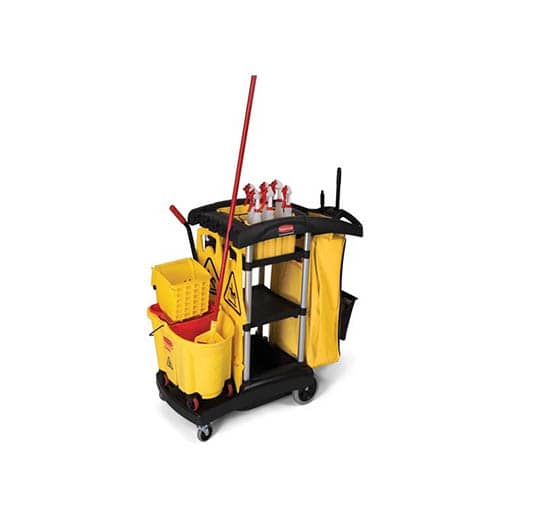 Carro De Limpieza Con Organizador Rubbermaid
