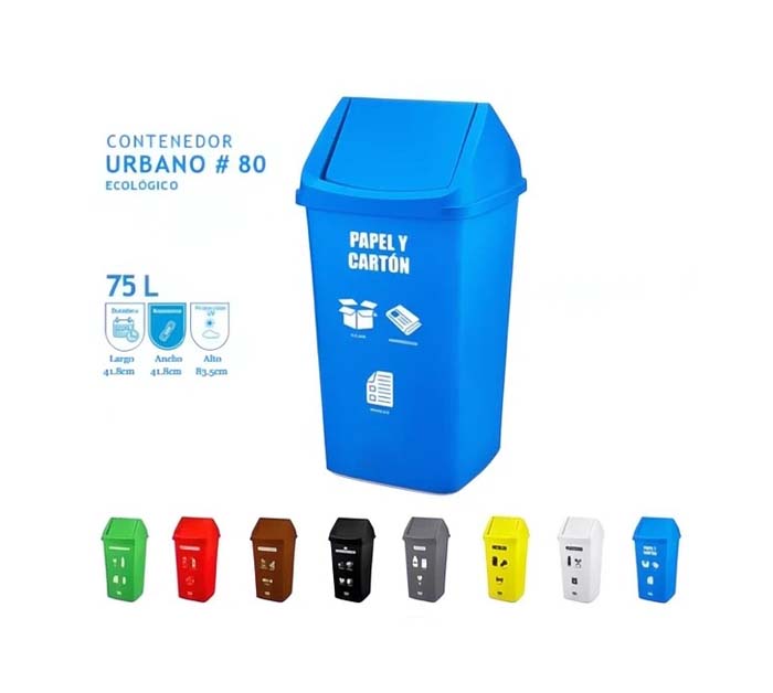 Contenedor Urbano # 80 Con Tapa Vaivén