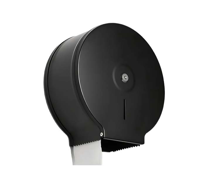 Dispensador de Papel Higiénico Jumbo de Metal Negro