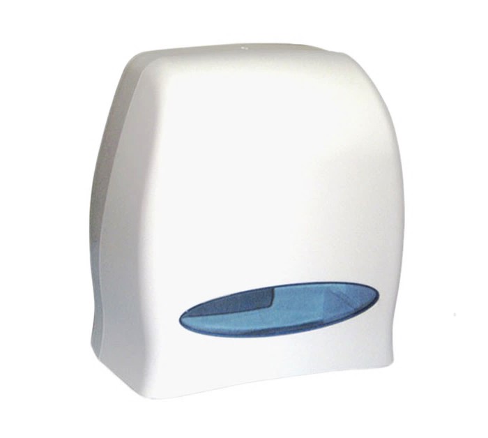 Dispensador de papel higiénico jumbo blanco con visor