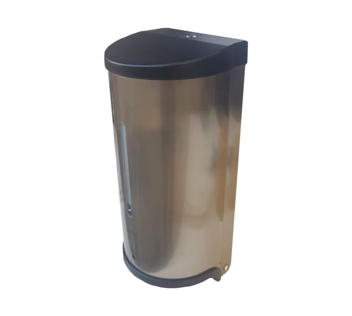 Dispensador automático de acero para alcohol gel