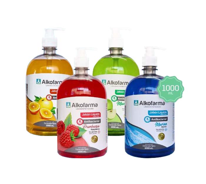 Jabón Líquido Antibacterial de 1 Litro Alkofarma