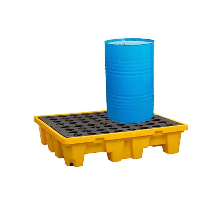 Pallet Antiderrame para 4 Cilindros Amarillo