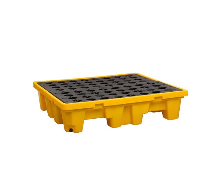 Pallet Antiderrame para 4 Cilindros Amarillo