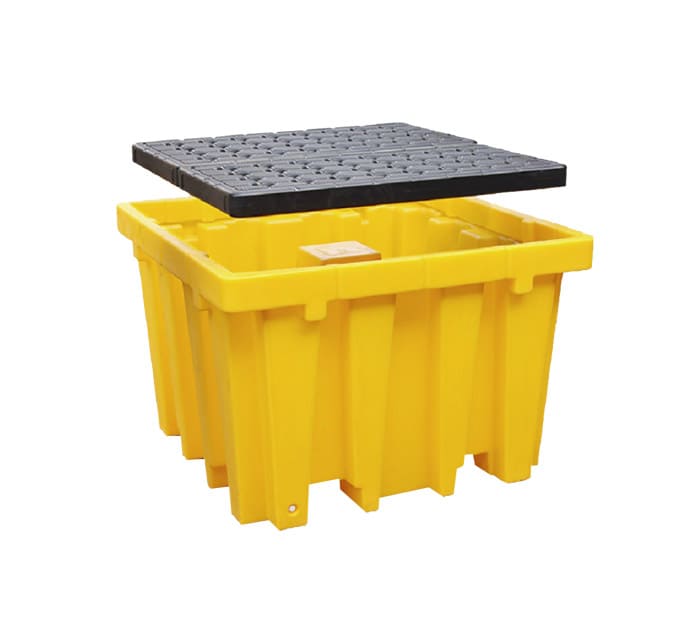 Pallet Antiderrame para Tanque IBC Amarillo