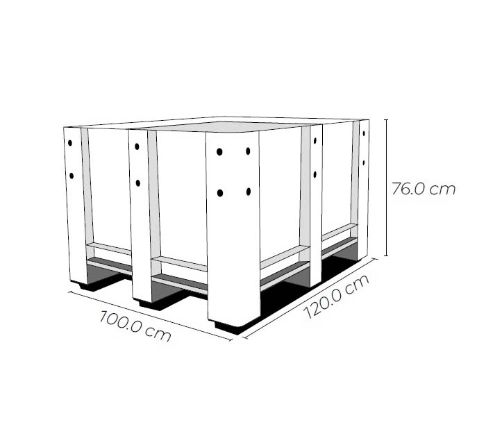 Pallet Caja Solida Importada