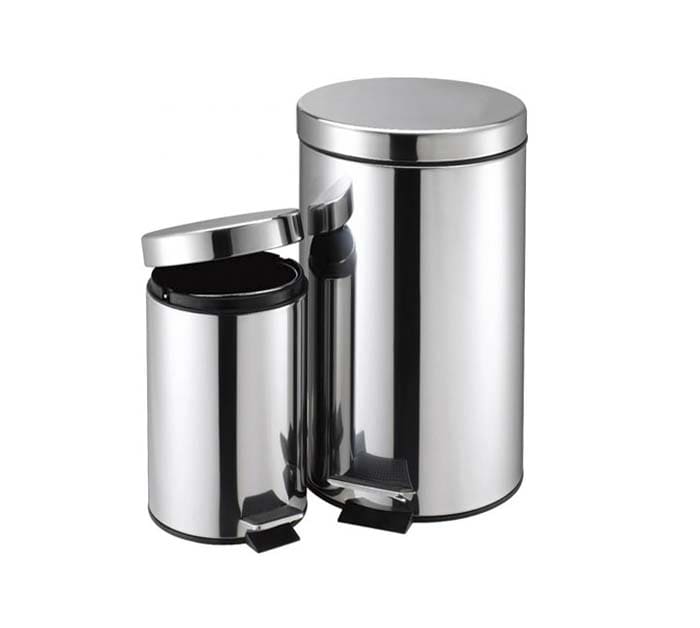 Papelera Con Pedal De Acero Inoxidable