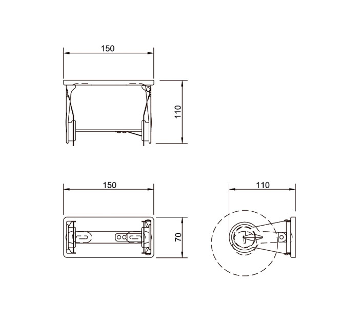 Papelera De Acero Inoxidable Sobreponer