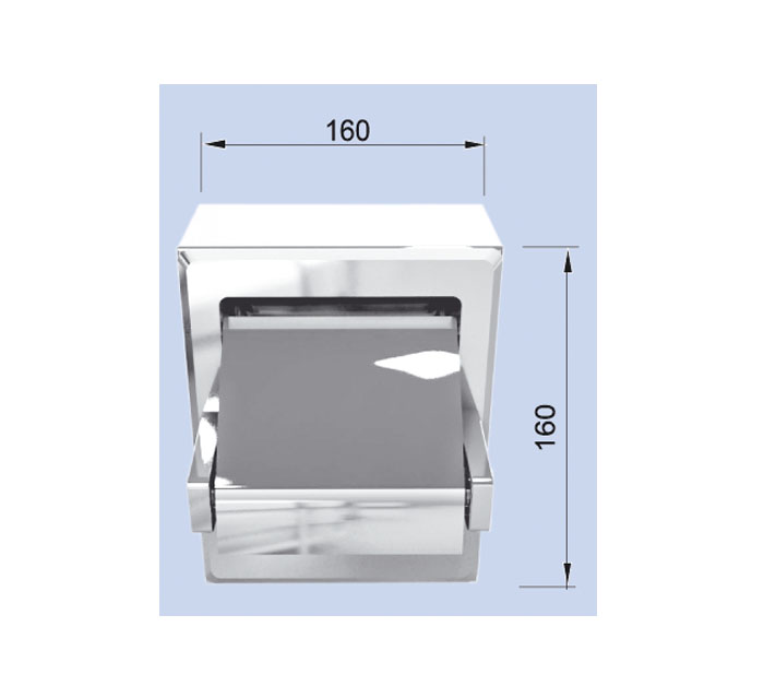 Papelera Simple de Acero Inoxidable