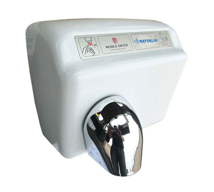 Secador de manos blanco automático world dryer
