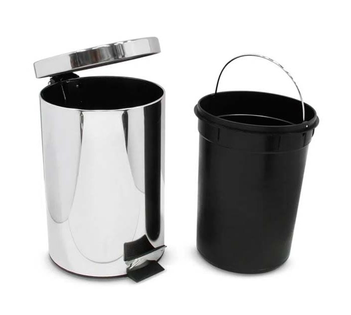 Tacho con Pedal 7 Litros de Acero