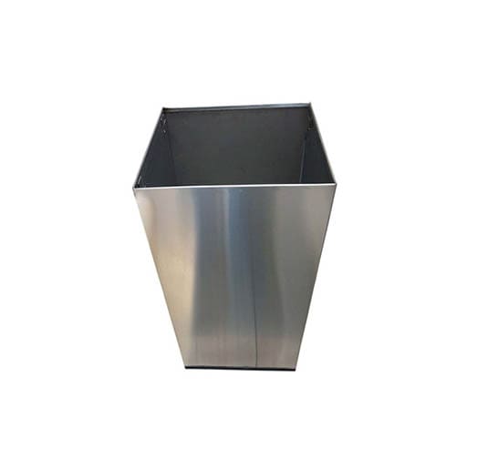 Tacho De Acero Rectangular Con Tapa Vaivén